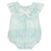 Picture of Loan Bor Doby Baby Girls Ruffle Romper - Aqua Blue