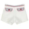 Picture of Loan Bor Boys Stripe Shirt Shorts Set - Grey Red White