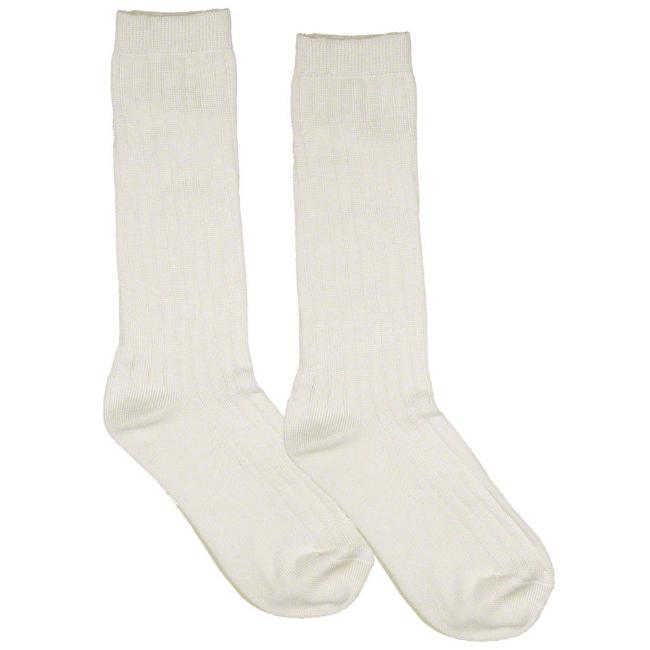 Picture of Carlomagno Socks Ribbed Knee High Sock - Ivory