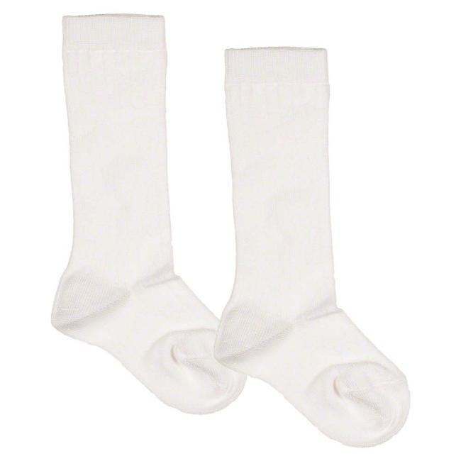 Picture of Meia Pata Fine Ribbed Knee Sock - White