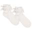 Picture of Meia Pata Occasion Back Bow Lace Cuff Sock - White