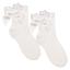 Picture of Meia Pata Occasion Back Satin Bow Ankle Sock - White