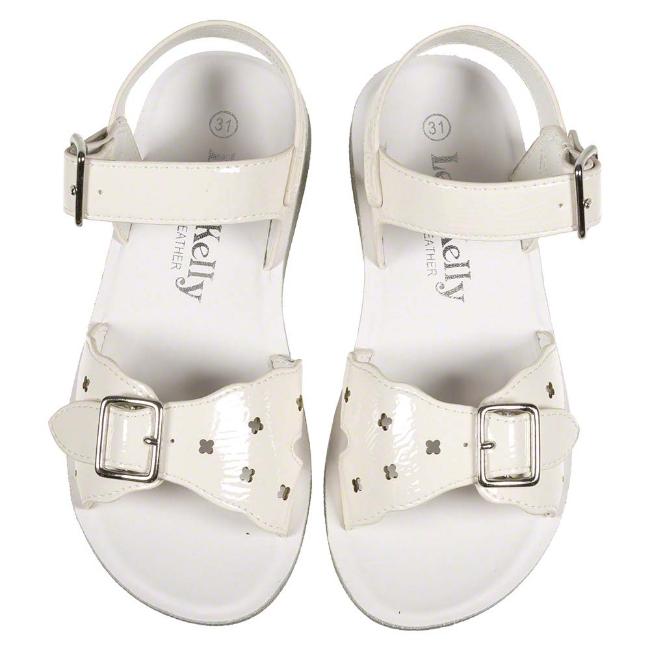 Picture of Lelli Kelly Sea Water Betty Adjustable Sandal - Ivory Patent
