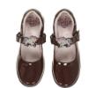 Picture of Lelli Kelly Blossom Unicorn School Shoe F Fitting - Brown Patent