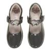 Picture of Lelli Kelly Blossom Unicorn School Shoe F Fitting - Dark Grey Patent