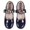 Picture of Lelli Kelly Bonnie Unicorn School Shoe F Fitting - Navy Patent