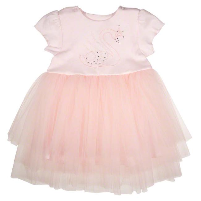 Picture of Sofija Swan Dress With Tulle & Crystals - Pink