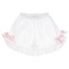 Picture of Miss P  Broderie Lace Trimmed Cotton Pyjamas - White Pink