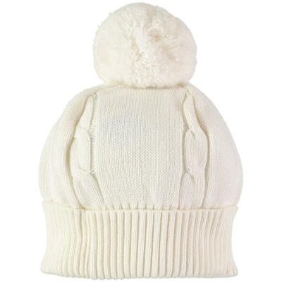 Picture of Emile Et Rose Pom Pom Hat - Ivory