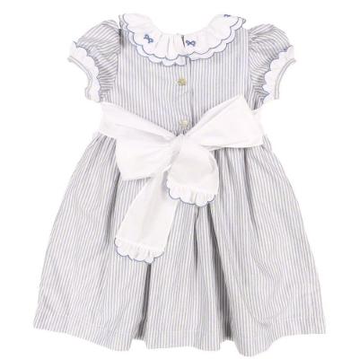 Picture of Sal&Pimenta Tuilleries Striped Ribbon Dress - Blue