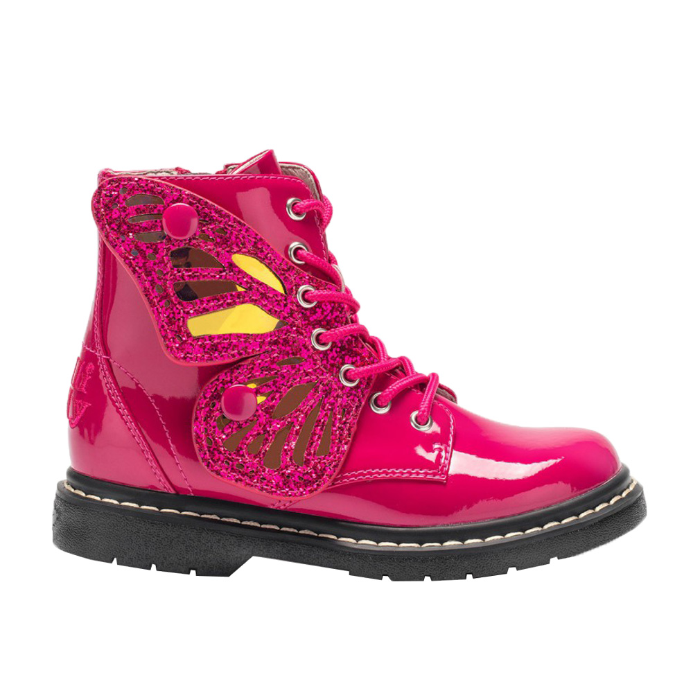 Lelli Kelly Fairy Wings Classic Ankle Boot Fuschia Pink. Children's