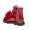 Picture of Lelli Kelly Unicorn Snowflake Fur Ankle Boot - Red Patent