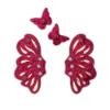 Picture of Lelli Kelly Fairy Wings Butterfly Ankle Boot - Fuschia Patent Glitter