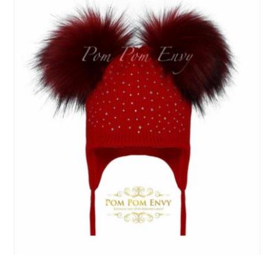 Picture of Pom Pom Envy Double Bubble Bling Pom - Red