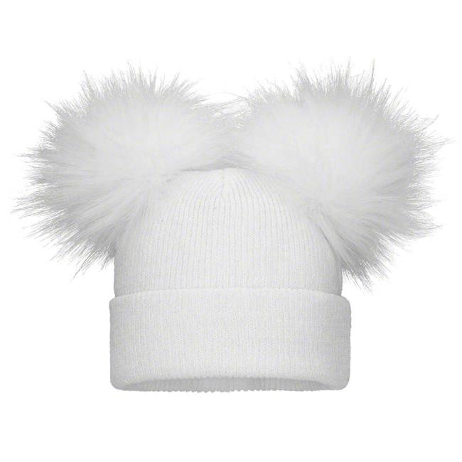 Picture of Pom Pom Envy Baby Double Pom - White