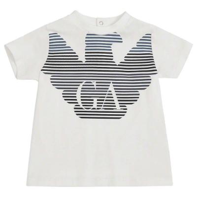 Picture of  Emporio Armani Baby Ombre Eagle T-shirt - White