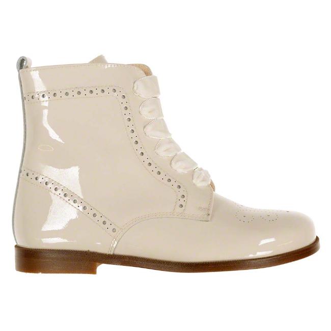 Picture of Panache Bonnie Lace Up Ankle Boot With Inside Zip - Beach Cream