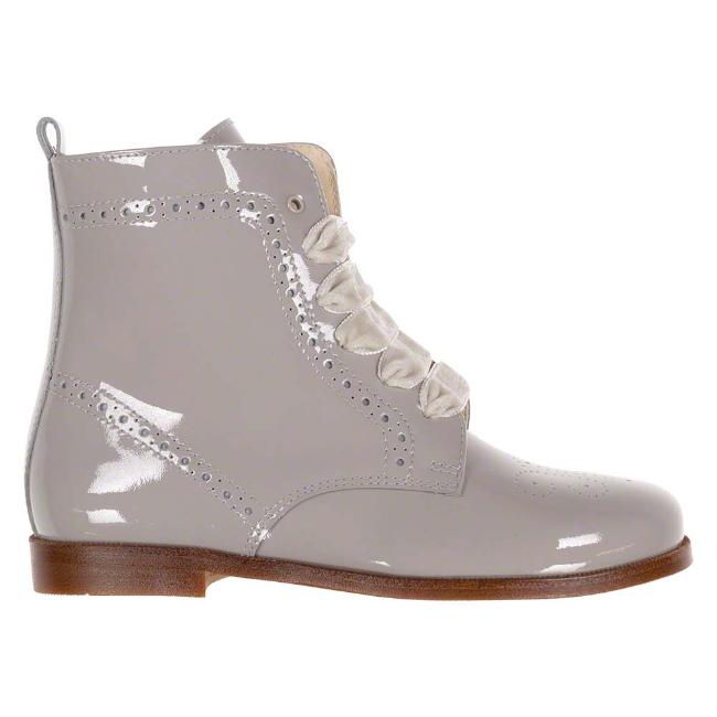 Picture of Panache Bonnie Lace Up Ankle Boot With Inside Zip - Ice Grey