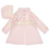 Picture of Carmen Taberner Girls Knitted Coat & Bonnet Set - Pink