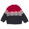 Picture of Loan Bor Toddler Boy Knitted Snowflake Sweater - Red Navy