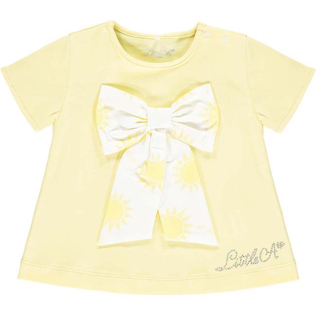 Picture of Little A Kadence Sunshine Bow T-Shirt - Lemon Cake