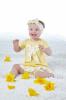 Picture of Little A Kadence Sunshine Bow T-Shirt - Lemon Cake