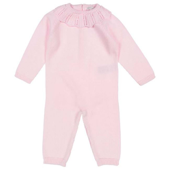 Picture of Wedoble Knitted Romper Openwork Collar - Pink