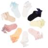 Picture of Meia Pata Openwork Ankle Sock Grosgrain Back Bow - Peach