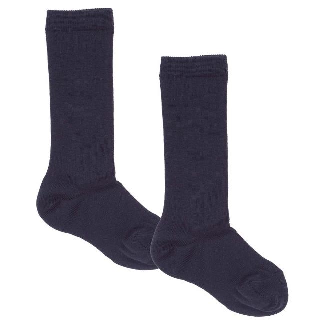 Picture of Meia Pata Traditional Fine Ribbed Knee Sock - Navy