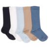 Picture of Meia Pata Traditional Fine Ribbed Knee Sock - Pale Blue