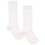 Picture of Meia Pata Traditional Fine Ribbed Knee Sock - White