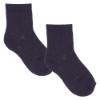 Picture of Meia Pata Boys Traditional Ribbed Ankle Sock- Navy