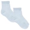 Picture of Meia Pata Boys Traditional Ribbed Ankle Sock- Pale Blue