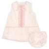 Picture of Eva Class Baby Girl Jacquard Dress Panties Set - Cream Pink
