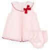 Picture of Eva Class Baby Girl Ruffle Collar Dress Panties Set - Pink White