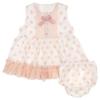 Picture of Eva Class Baby Girl Plumetti Polka Dress Panties Set - Coral Pink