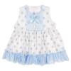 Picture of Eva Class Baby Girl Plumetti Polka Dress Panties Set - Blue White