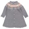 Picture of Carmen Taberner Knitted Long Sleeve Dress - Grey Pink