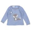 Picture of Carmen Taberner Fox Sweater Shorts Bonnet Set - Blue Grey