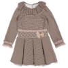 Picture of Loan Bor Girls Dogtooth Check Ruffle Dress