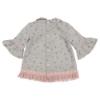 Picture of Loan Bor Girls Glitter star dress with Pom Pom - Grey Pink