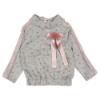 Picture of Loan Bor Girls Glitter star Tracksuit with Pom Pom - Grey Pink
