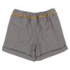 Picture of Loan Bor Boys Shirt Check Shorts Set - Grey Mustard
