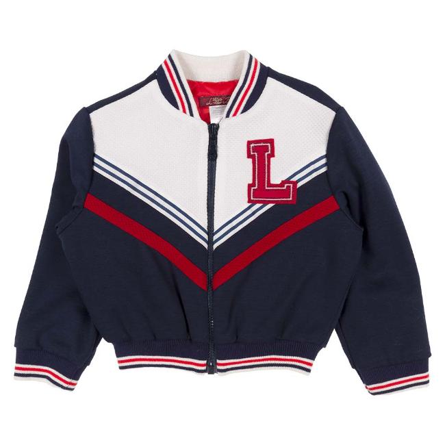 Picture of Loan Bor Boys Bomber Jacket - Navy Red