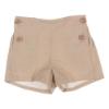 Picture of Loan Bor Toddler Boys Check Shirt Shorts Set - Beige