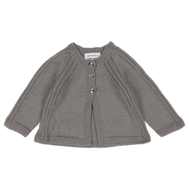 Picture of Carmen Taberner Baby Knitted Cardigan - Grey
