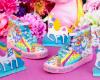 Picture of Lelli Kelly Unicorn Mid Canvas Boot - Multi Fantasy