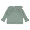 Picture of Carmen Taberner Girls Knitted Top Jam Pants Set - Green Grey