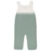 Picture of Carmen Taberner Knitted Dungarees - Green Ivory
