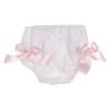 Picture of Miss P Girls Smocked Bishop Bodice Dress & Panties Set - White Pink